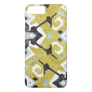 Coque Case-Mate iPhone Boho chic jaune ikat motif tribal monogramme