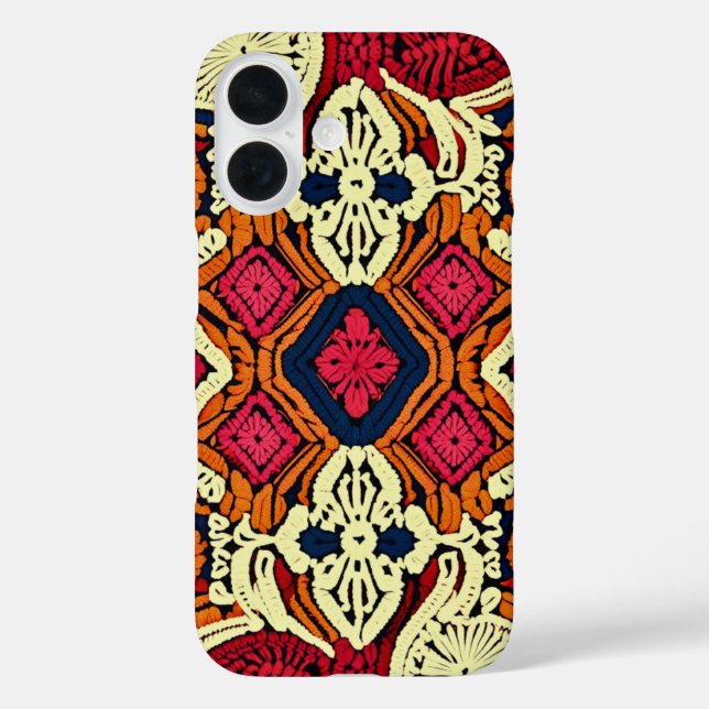 Coques Case-Mate iPhone Boho Faux Crochet esthétique (Verso)