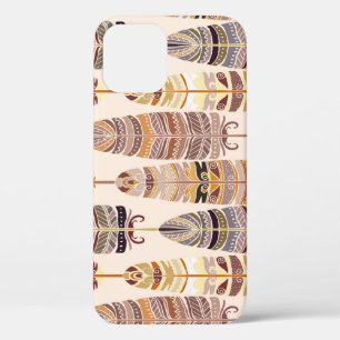 Case-Mate iPhone Case Boho Feathes : Motif Tribal sans Seamless
