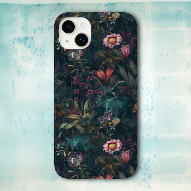 Coques Case-Mate iPhone Boho Fleur sauvage Garden rose et vert (Créateur téléchargé)