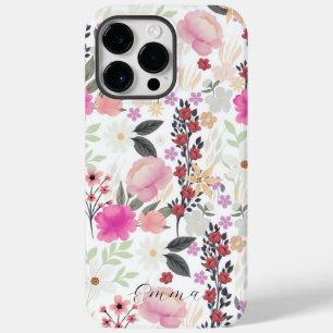 Coque Case-Mate iPhone Boho Fleur sauvage rose Floral