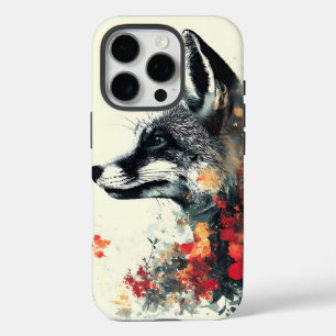 Coque iPhone 16 Pro Boho Floral Fox Faune Nature