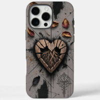 Boho foncé en bois fissuré
