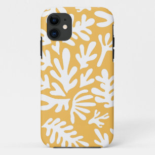 Case-Mate iPhone Case Boho Matisse Botanical Shapes Pattern Yellow