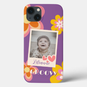 Case-Mate iPhone Case Boho Retro Fleurs rose Jaune Photo