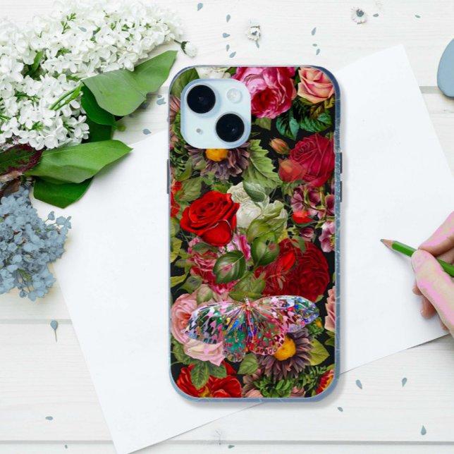 Coques Case-Mate iPhone Boho Roses (Créateur téléchargé)