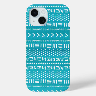 Coque Case-Mate iPhone Boho Stripes Motif bleu turquoise