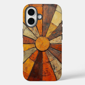 Coque Pour iPhone 16 Boho Téléphone de Terracotta Sunburst Boho