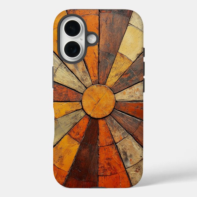 Coques Case-Mate iPhone Boho Téléphone de Terracotta Sunburst Boho (Verso)