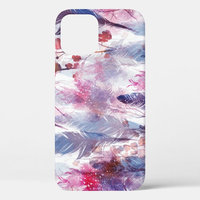 Coques Case-Mate iPhone Boho Twigs and Feathers : Artwork à la mode (Verso)