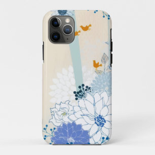 Case-Mate iPhone Case Bois blanc Aquarelle d'oiseaux floraux