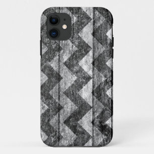 Coque iPhone 11 Bois Chevron vintage Abstrait #4