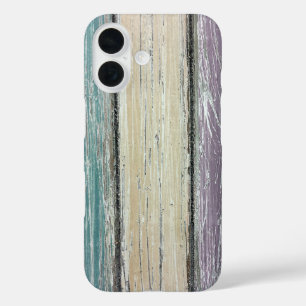 Coque Pour iPhone 16 Bois Chic Shabby Peint