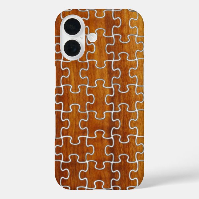 Coques Case-Mate iPhone Bois comme motif de puzzle (Verso)