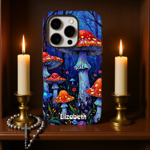 Coque iPhone 16 Pro Bois de champignons vifs