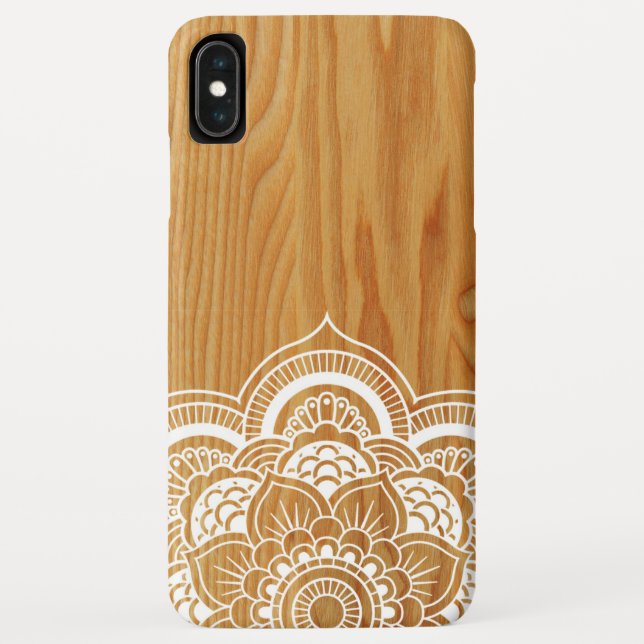 Coques Case-Mate iPhone Bois et mandala (Dos)