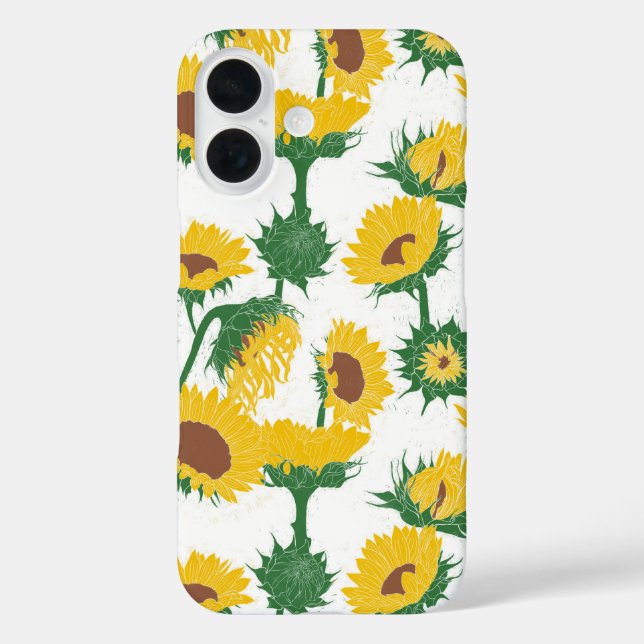 Coques Case-Mate iPhone Bois Imprimer Tournesol jaune (Verso)