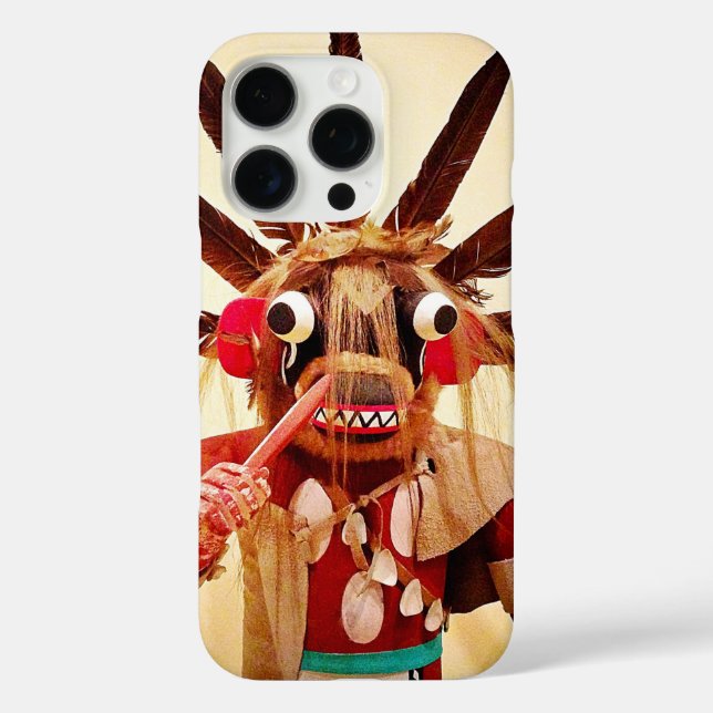 Coques Case-Mate iPhone Bois kachina poupée photo bold mignon drôle visage (Verso)