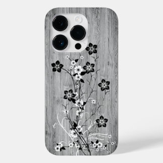 Coque Case-Mate iPhone Bois moderne élégant - fleurs - bois