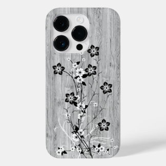 Coque Case-Mate iPhone Bois moderne élégant - fleurs - bois