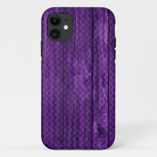 Case-Mate iPhone Case Bois Motif pourpre Chevron