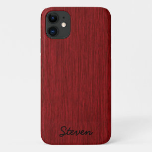 Case-Mate iPhone Case Bois rouge granuleux personnalisé