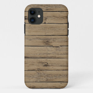Coque iPhone 11 Bois rustique