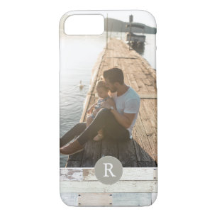 Coque Case-Mate Pour iPhone Bois rustique + Monogramme