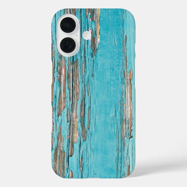 Coques Case-Mate iPhone bois turquoise et chic (Verso)