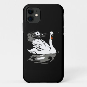 Coque Case-Mate iPhone Bois victorien Coupe Cygnes blancs nageant