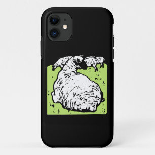 Coques Pour iPhone Bois victorien coupé Moutons ou agneaux blancs