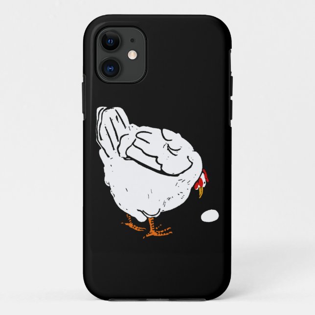 Coques Case-Mate iPhone Bois victorien coupé poulet blanc et oeuf (Dos)