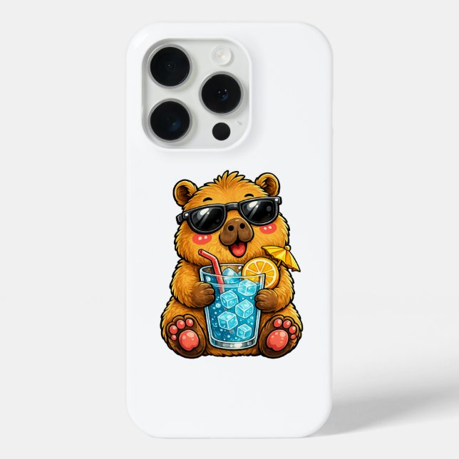 Coques Case-Mate iPhone Boisson Cool Capybara (Verso)
