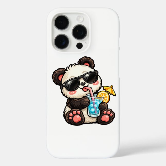 Coques Case-Mate iPhone Boisson Cool Panda (Verso)