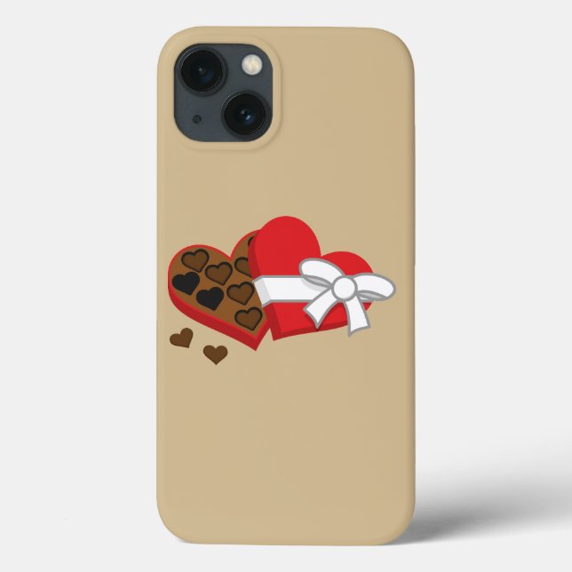 Coques Case-Mate iPhone Boîte à cadeaux au chocolat au coeur - Saint-Valen (Verso)