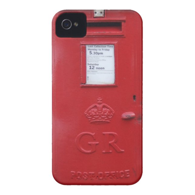 Coques Case-Mate iPhone Boîte britannique rouge de courrier (Dos)