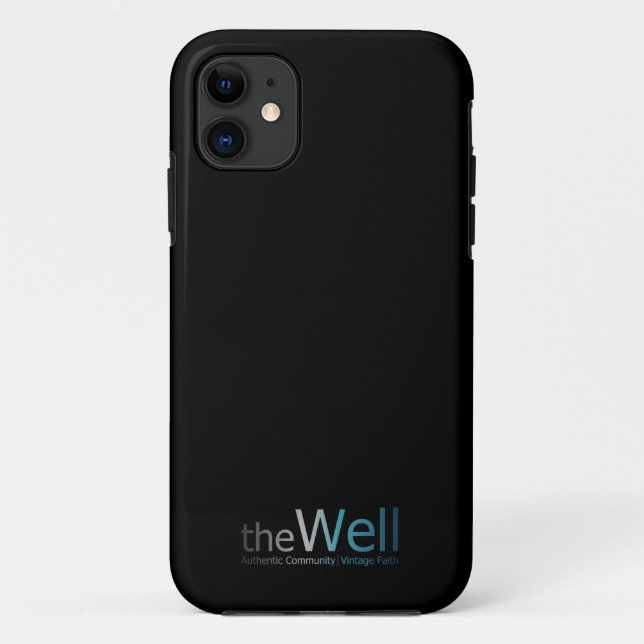 Coques Case-Mate iPhone Boîte de téléphone noire avec le logo The Well (Dos)