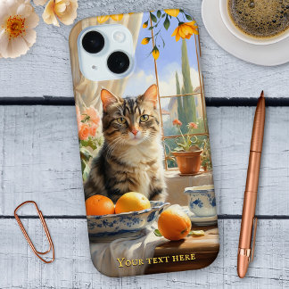 Coque Case-Mate iPhone Boîte téléphonique italienne Tabby Cat Fine Art