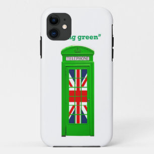 Coque Case-Mate iPhone Boîte téléphonique londonienne "Go green"