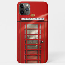 Boîte téléphonique rouge britannique personnalisée