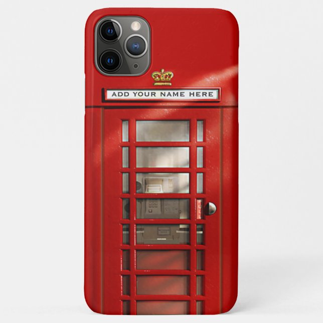 Coques Case-Mate iPhone Boîte téléphonique rouge britannique personnalisée (Dos)