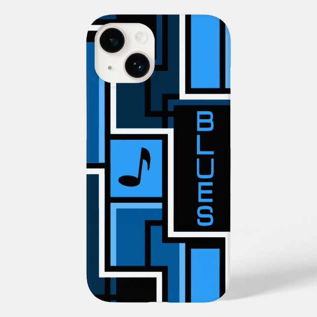 Coques Case-Mate iPhone Boîtes de téléphone blues (Verso)