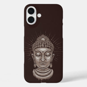 Coque Pour iPhone 16 Plus Boîtes de téléphone de Bouddha Illustration