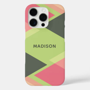 Coque iPhone 16 Pro Boîtes de téléphone de nom personnalisé Motif Abst