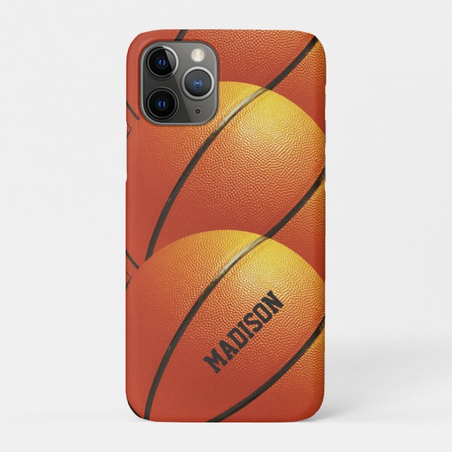Coques Case-Mate iPhone Boîtes de téléphone de nom personnalisées de baske (Dos)