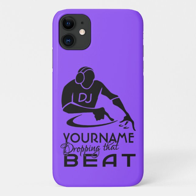 Coques Case-Mate iPhone Boîtes de téléphone de nom personnalisées DJ (Dos)