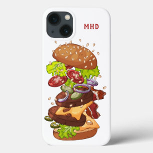 Case-Mate iPhone Case Boîtes de téléphone Monogram Burger personnalisées