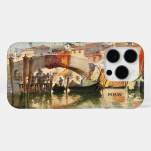 Coque iPhone 16 Pro Boîtes de téléphone monogramme personnalisé Venice