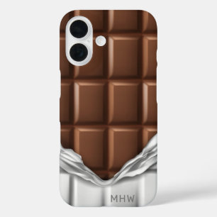 Coque Pour iPhone 16 Boîtes de téléphone monogramme personnalisées "bar