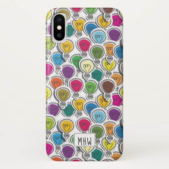 Coques Case-Mate iPhone Boîtes de téléphone monogramme personnalisées Moti (Dos)